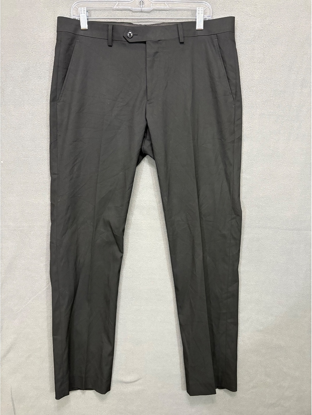 Alfani 34W 30L Gray Slim Fit Dress Pants